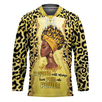 Black Her Story Hockey Jersey A Queen Turns Pain Into Power - Wonder Print Shop