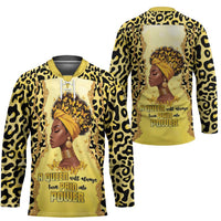 Black Her Story Hockey Jersey A Queen Turns Pain Into Power - Wonder Print Shop