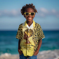 Black Her Story Kid Hawaiian Shirt A Queen Turns Pain Into Power - Wonder Print Shop