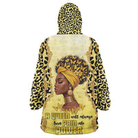 Black Her Story Kid Wearable Blanket Hoodie A Queen Turns Pain Into Power - Wonder Print Shop