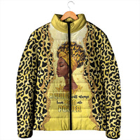 Black Her Story Padded Jacket A Queen Turns Pain Into Power - Wonder Print Shop