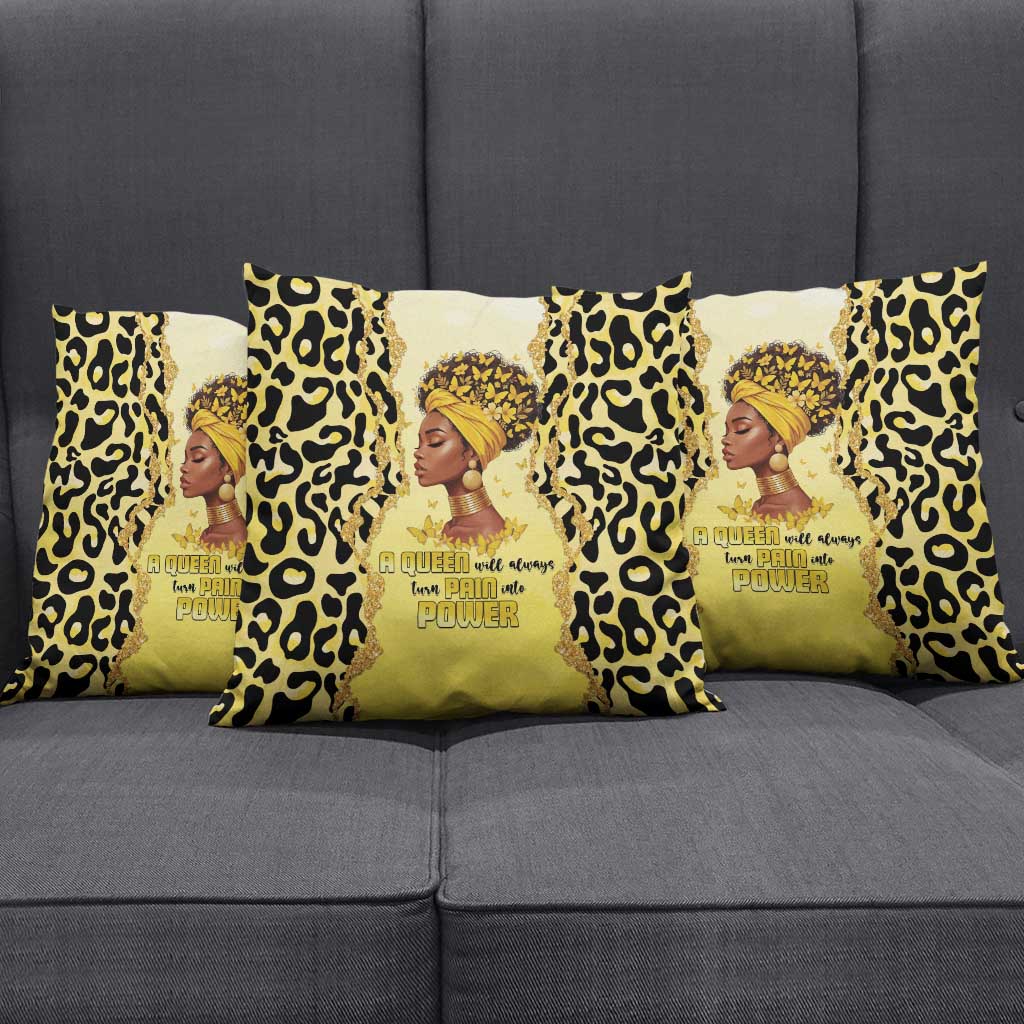 Black Her Story Pillow Cover A Queen Turns Pain Into Power - Wonder Print Shop