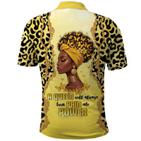 Black Her Story Polo Shirt A Queen Turns Pain Into Power - Wonder Print Shop