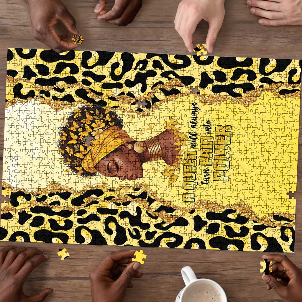 Black Her Story Puzzle A Queen Turns Pain Into Power - Wonder Print Shop