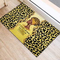 Black Her Story Rubber Doormat A Queen Turns Pain Into Power - Wonder Print Shop