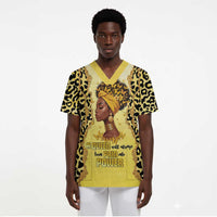 Black Her Story Scrub Top A Queen Turns Pain Into Power - Wonder Print Shop