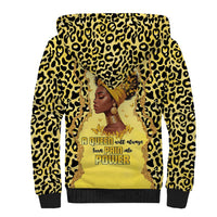Black Her Story Sherpa Hoodie A Queen Turns Pain Into Power - Wonder Print Shop