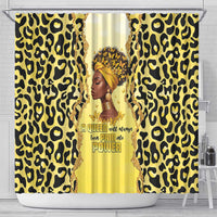 Black Her Story Shower Curtain A Queen Turns Pain Into Power - Wonder Print Shop