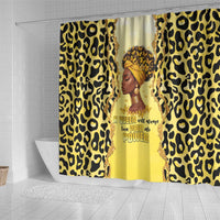 Black Her Story Shower Curtain A Queen Turns Pain Into Power - Wonder Print Shop