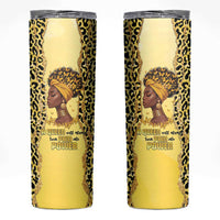 Black Her Story Skinny Tumbler A Queen Turns Pain Into Power - Wonder Print Shop