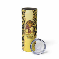 Black Her Story Skinny Tumbler A Queen Turns Pain Into Power - Wonder Print Shop
