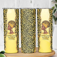 Black Her Story Skinny Tumbler A Queen Turns Pain Into Power - Wonder Print Shop