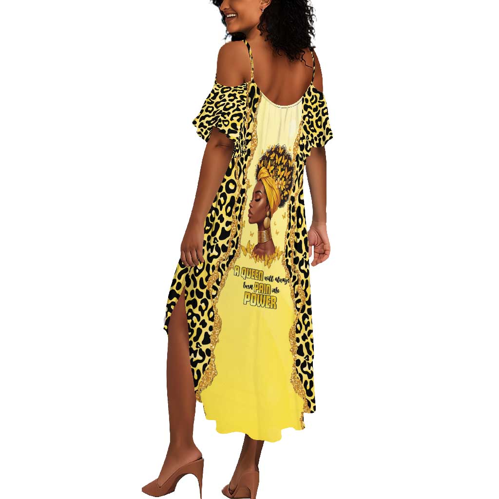 Black Her Story Summer Maxi Dress A Queen Turns Pain Into Power - Wonder Print Shop
