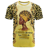 Black Her Story T shirt A Queen Turns Pain Into Power - Wonder Print Shop