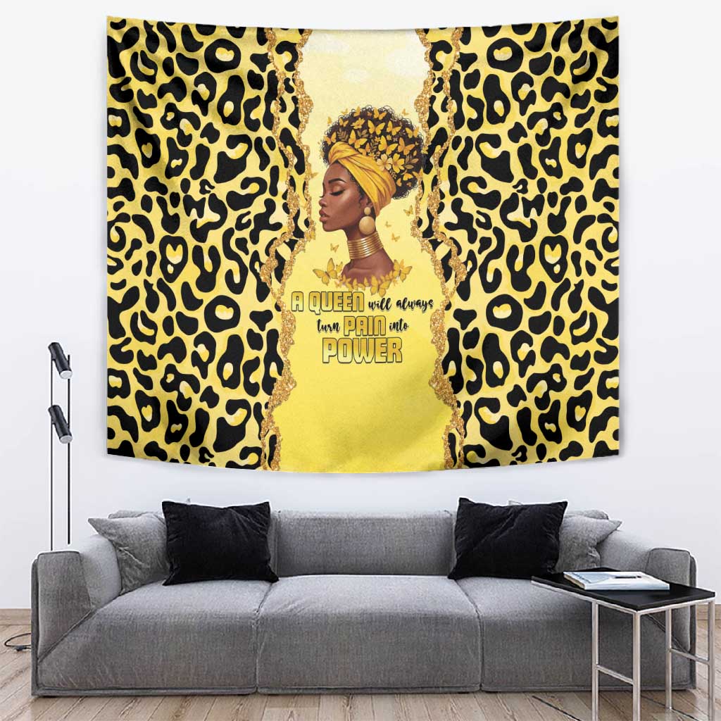 Black Her Story Tapestry A Queen Turns Pain Into Power - Wonder Print Shop