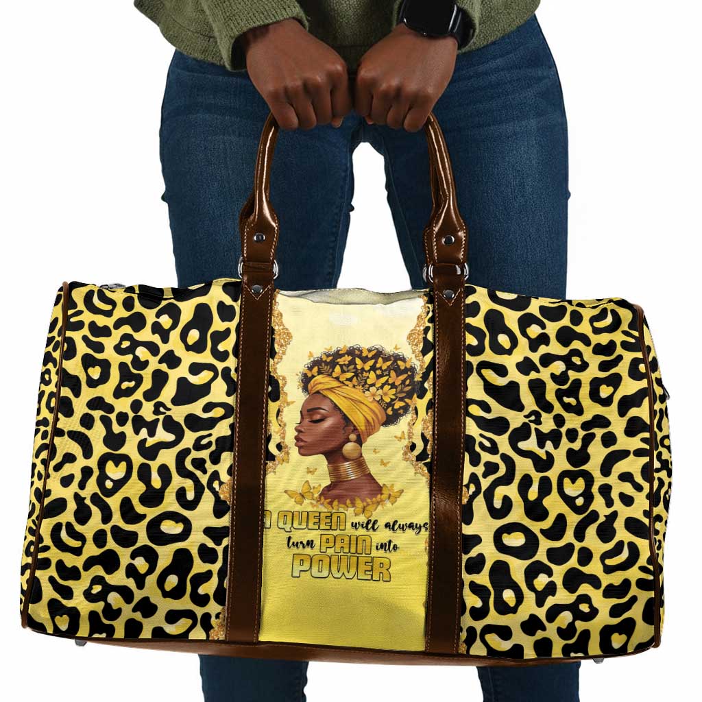 Black Her Story Travel Bag A Queen Turns Pain Into Power - Wonder Print Shop