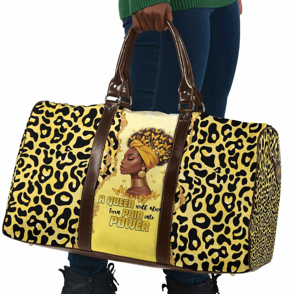 Black Her Story Travel Bag A Queen Turns Pain Into Power - Wonder Print Shop