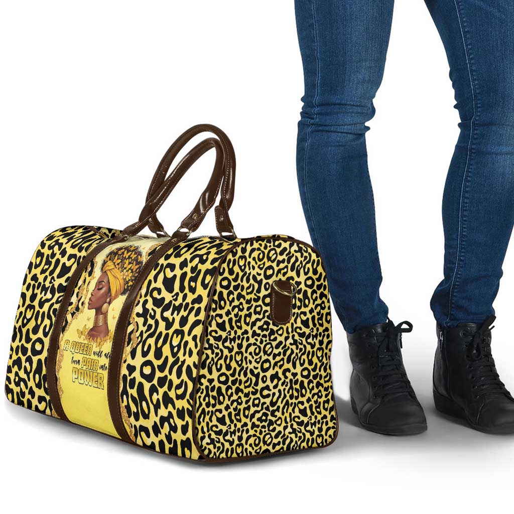 Black Her Story Travel Bag A Queen Turns Pain Into Power - Wonder Print Shop