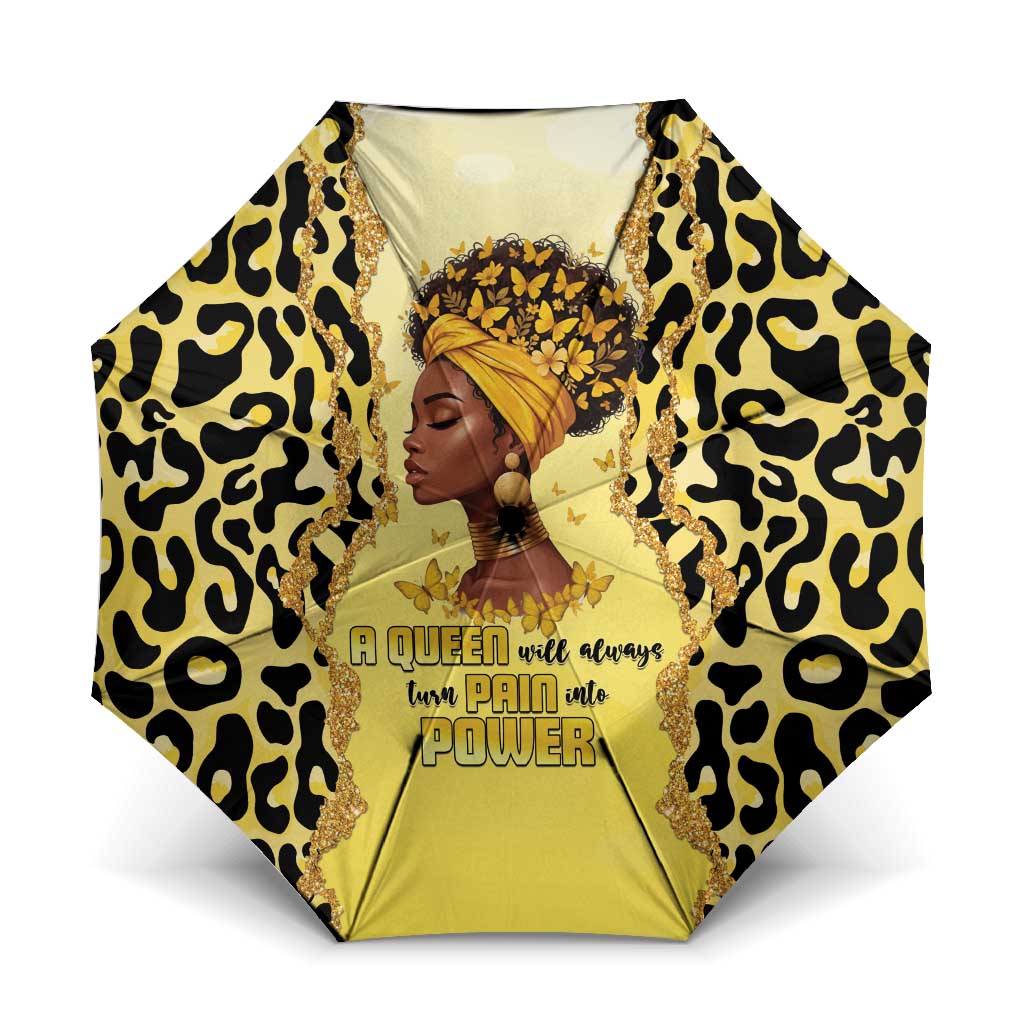 Black Her Story Umbrella A Queen Turns Pain Into Power - Wonder Print Shop