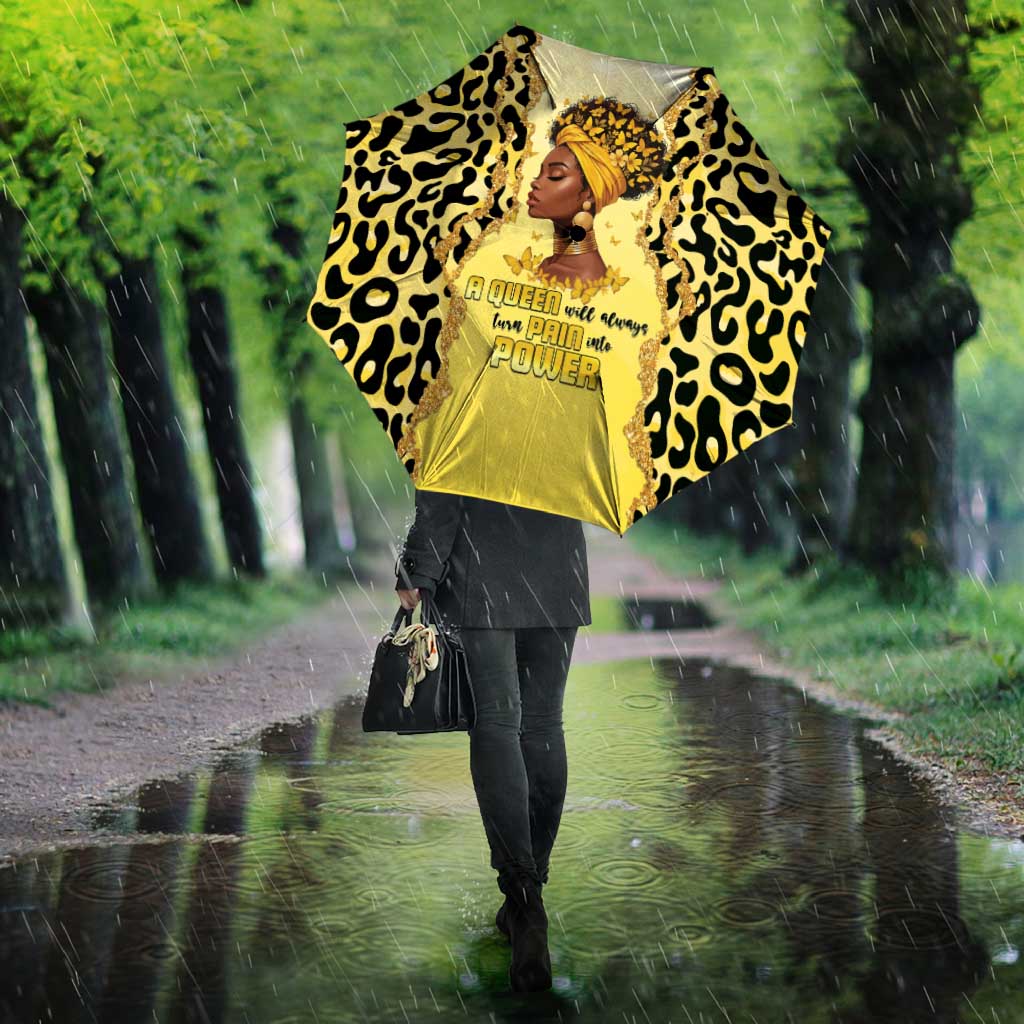 Black Her Story Umbrella A Queen Turns Pain Into Power - Wonder Print Shop