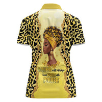 Black Her Story Women Polo Shirt A Queen Turns Pain Into Power - Wonder Print Shop