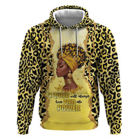Black Her Story Zip Hoodie A Queen Turns Pain Into Power - Wonder Print Shop