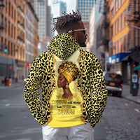 Black Her Story Zip Hoodie A Queen Turns Pain Into Power - Wonder Print Shop