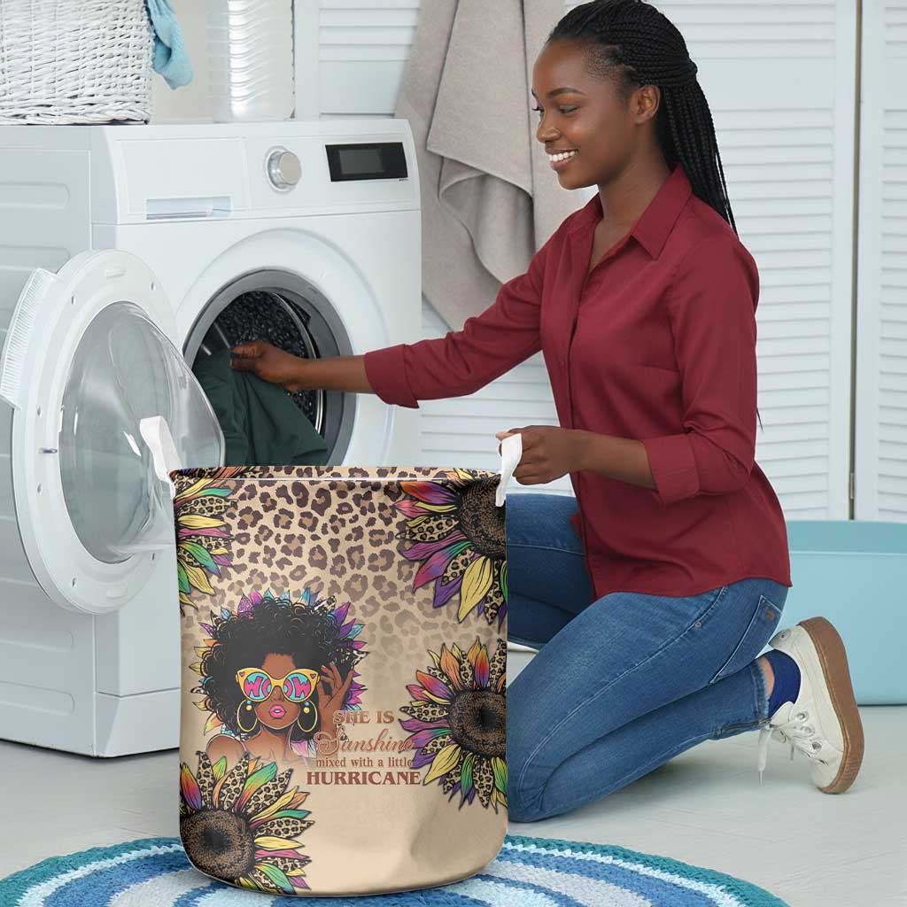Black Her Story Sunshine Hurricane Laundry Basket Empowered Black Woman - Wonder Print Shop