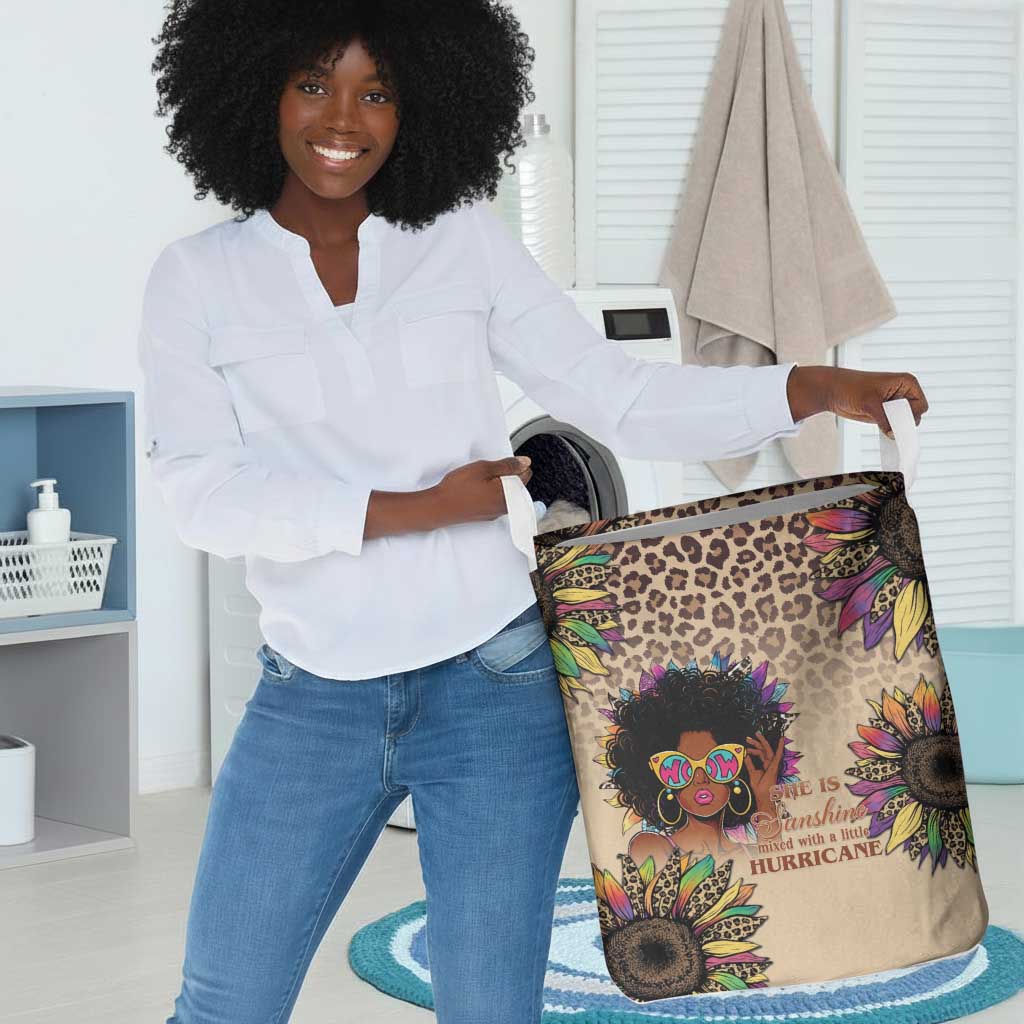 Black Her Story Sunshine Hurricane Laundry Basket Empowered Black Woman - Wonder Print Shop