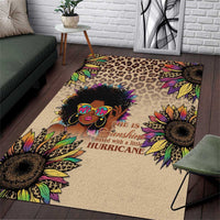 Black Her Story Sunshine Hurricane Area Rug Empowered Black Woman - Wonder Print Shop