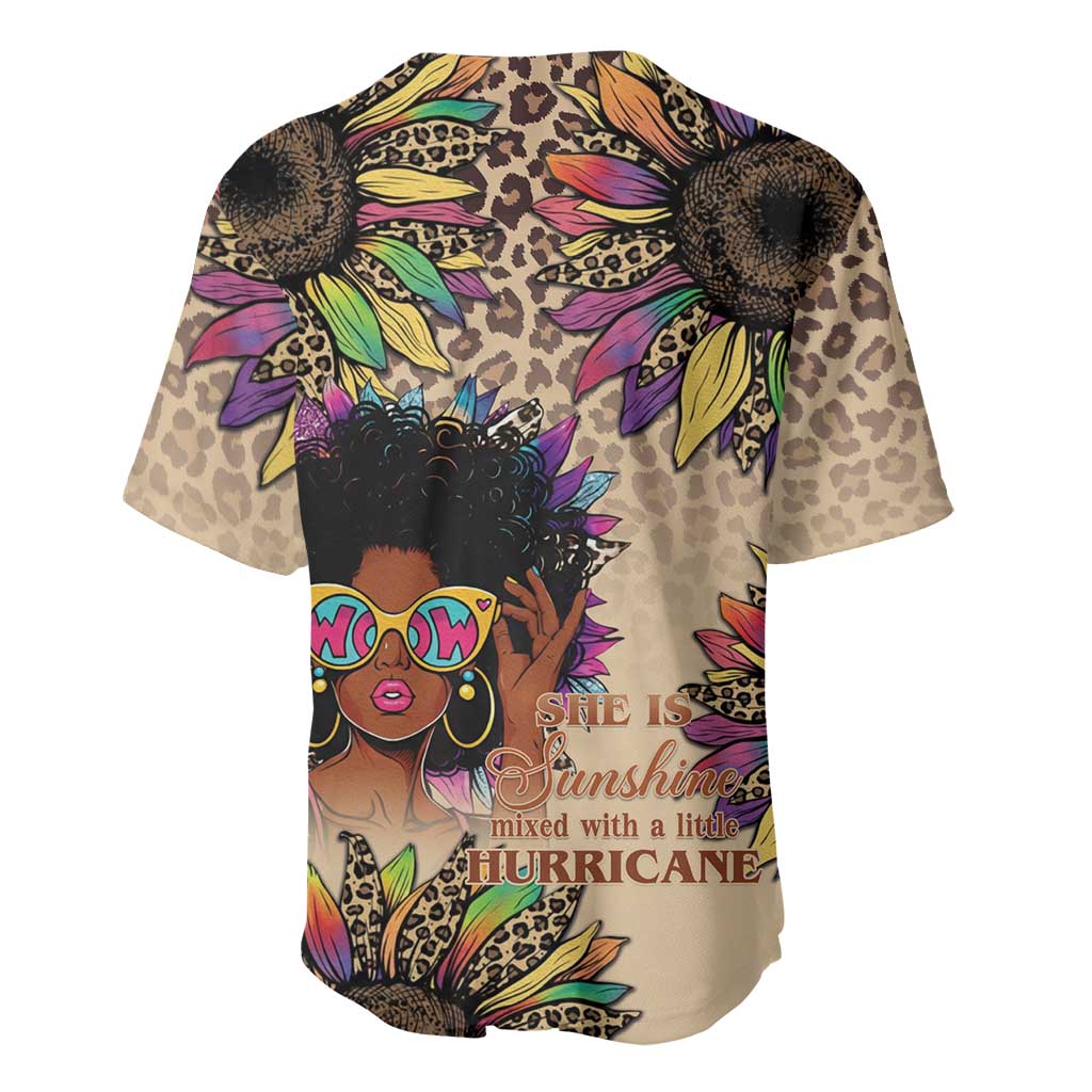 Black Her Story Sunshine Hurricane Baseball Jersey Empowered Black Woman - Wonder Print Shop