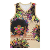 Black Her Story Sunshine Hurricane Basketball Jersey Empowered Black Woman - Wonder Print Shop