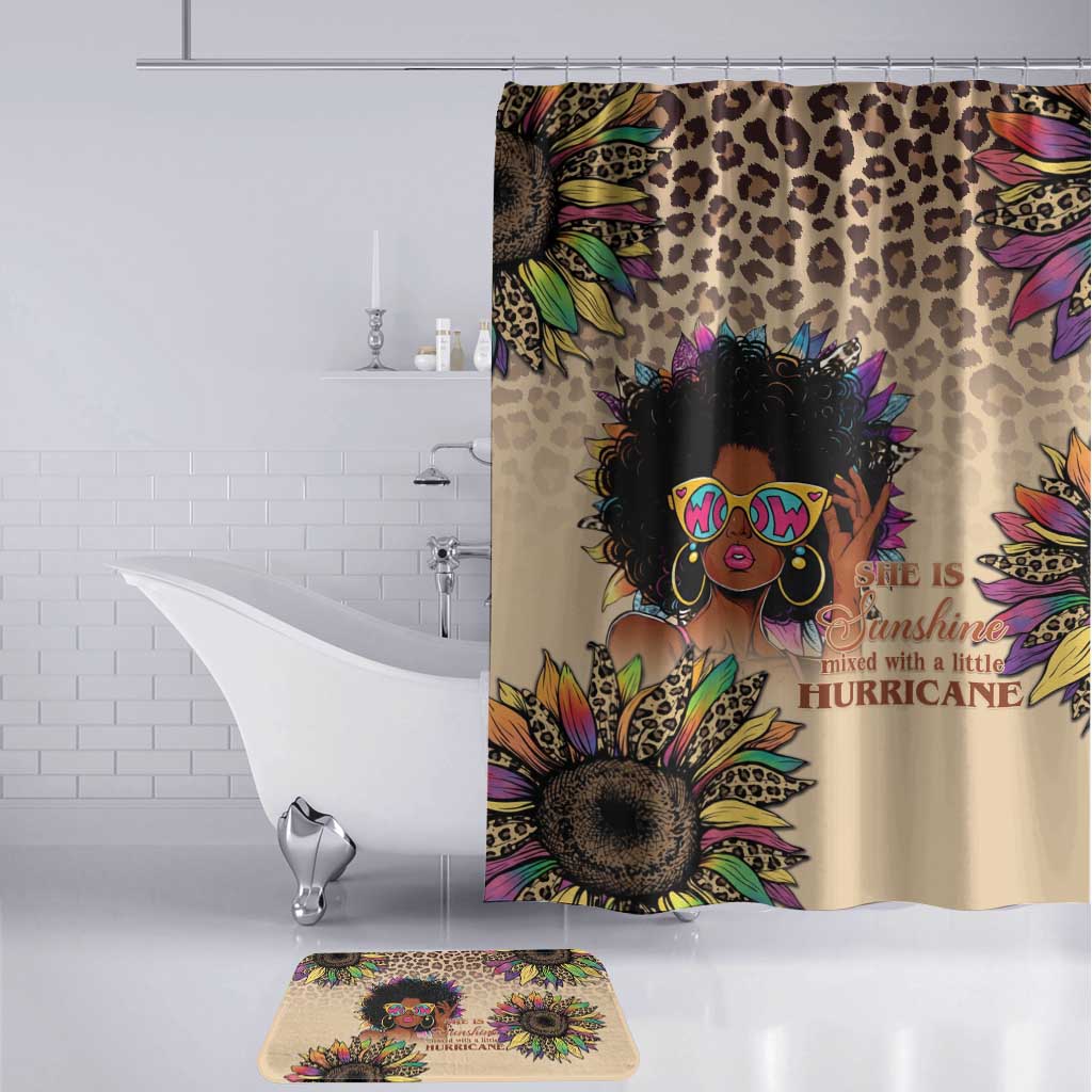 Black Her Story Sunshine Hurricane Bathroom Set Empowered Black Woman - Wonder Print Shop