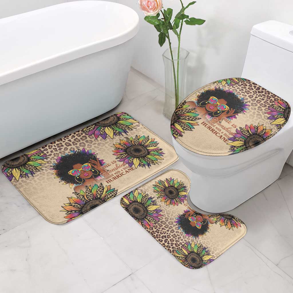 Black Her Story Sunshine Hurricane Bathroom Set Empowered Black Woman - Wonder Print Shop