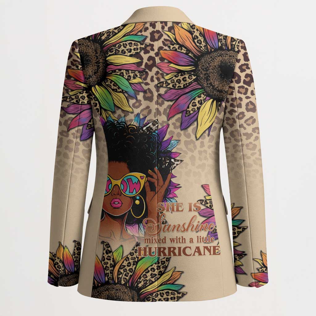 Black Her Story Sunshine Hurricane Blazer Empowered Black Woman - Wonder Print Shop