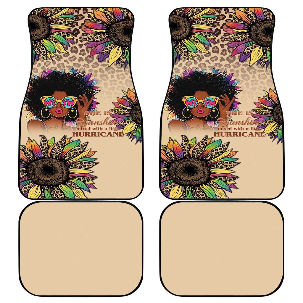 Black Her Story Sunshine Hurricane Car Mats Empowered Black Woman - Wonder Print Shop
