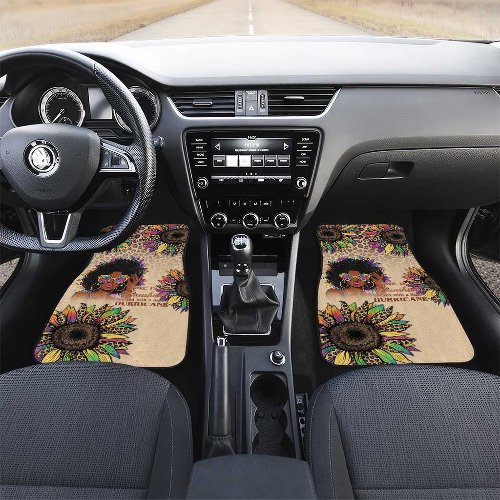 Black Her Story Sunshine Hurricane Car Mats Empowered Black Woman - Wonder Print Shop