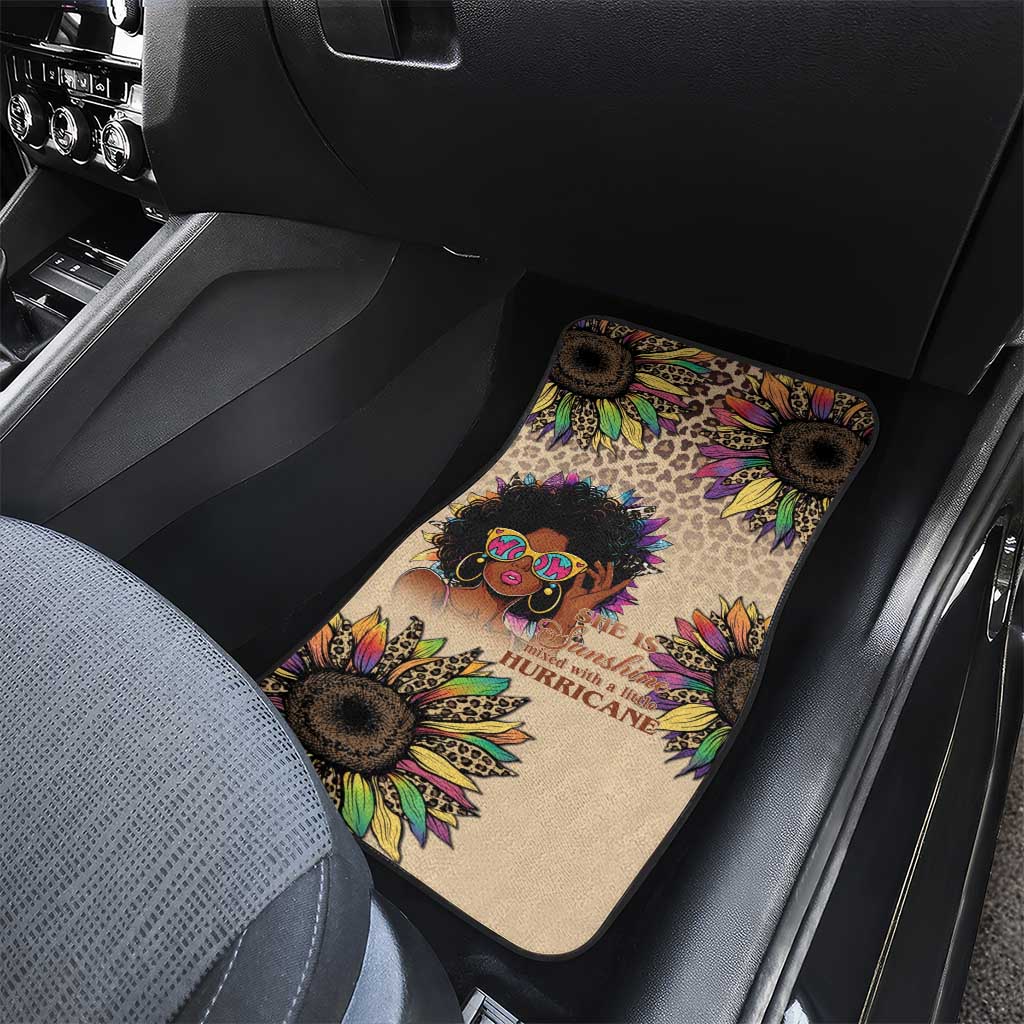 Black Her Story Sunshine Hurricane Car Mats Empowered Black Woman - Wonder Print Shop