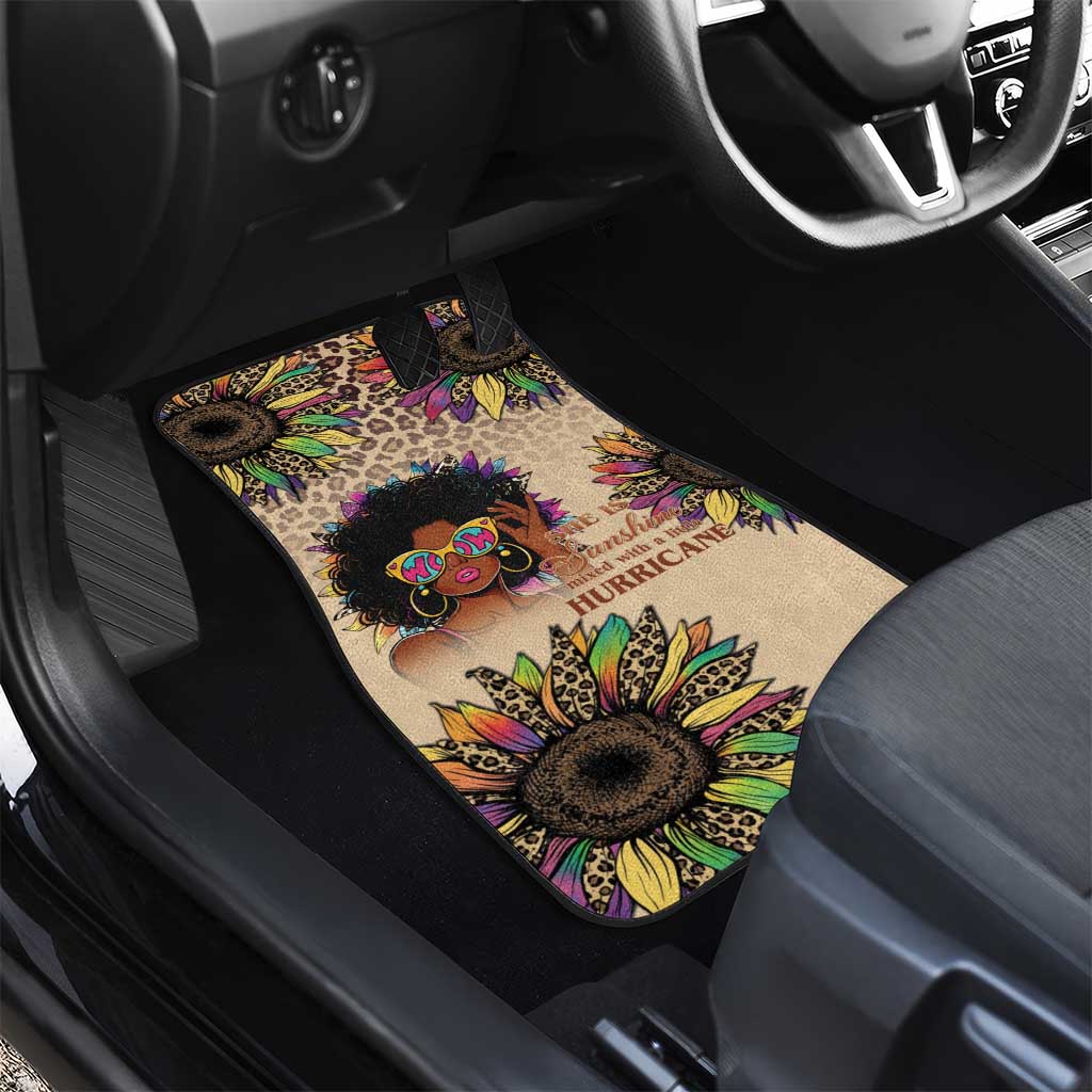 Black Her Story Sunshine Hurricane Car Mats Empowered Black Woman - Wonder Print Shop