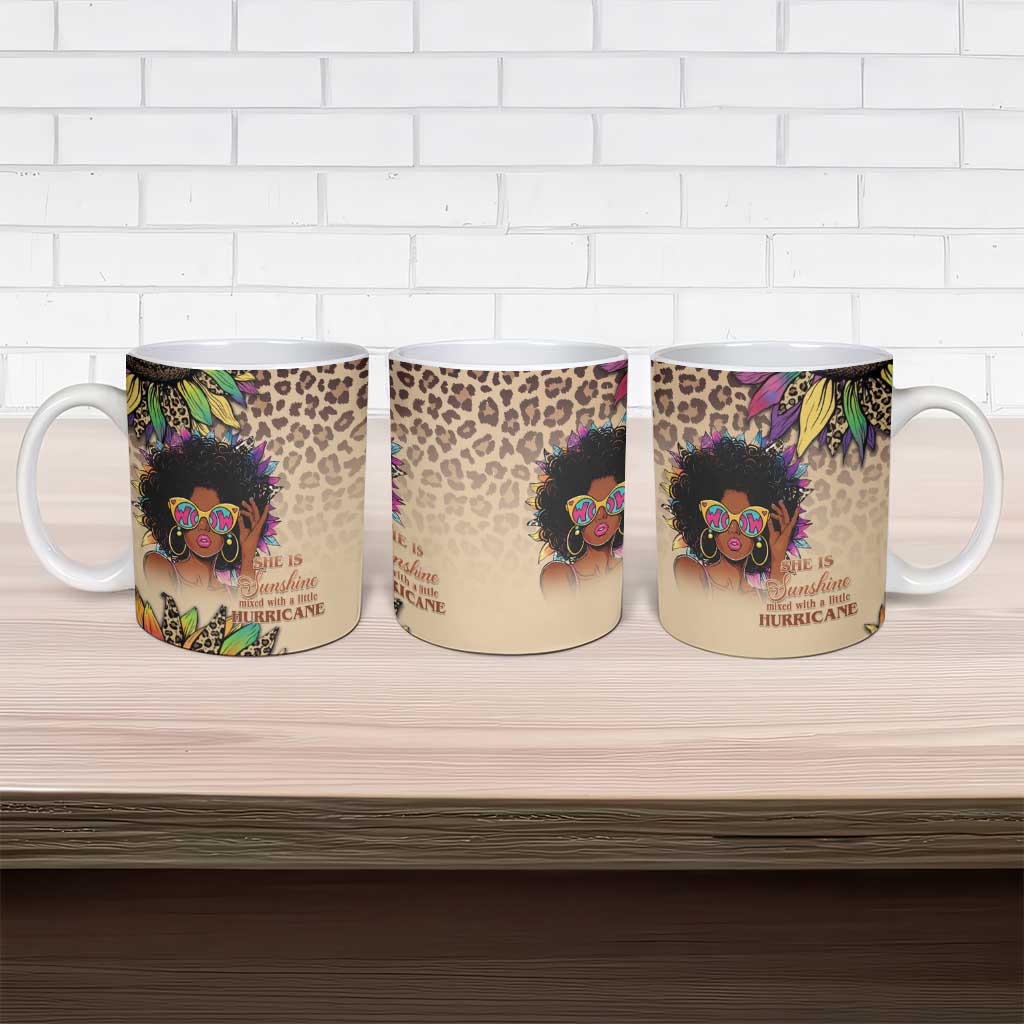 Black Her Story Sunshine Hurricane Ceramic Mug Empowered Black Woman - Wonder Print Shop