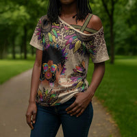 Black Her Story Sunshine Hurricane Cross Shoulder Shirt Empowered Black Woman - Wonder Print Shop