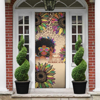 Black Her Story Sunshine Hurricane Door Cover Empowered Black Woman - Wonder Print Shop