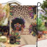 Black Her Story Sunshine Hurricane Garden Flag Empowered Black Woman - Wonder Print Shop