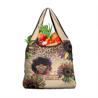 Black Her Story Sunshine Hurricane Grocery Bag Empowered Black Woman - Wonder Print Shop
