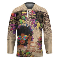 Black Her Story Sunshine Hurricane Hockey Jersey Empowered Black Woman - Wonder Print Shop