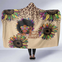 Black Her Story Sunshine Hurricane Hooded Blanket Empowered Black Woman - Wonder Print Shop