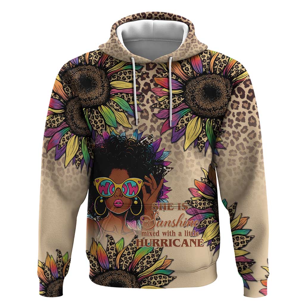 Black Her Story Sunshine Hurricane Hoodie Empowered Black Woman - Wonder Print Shop