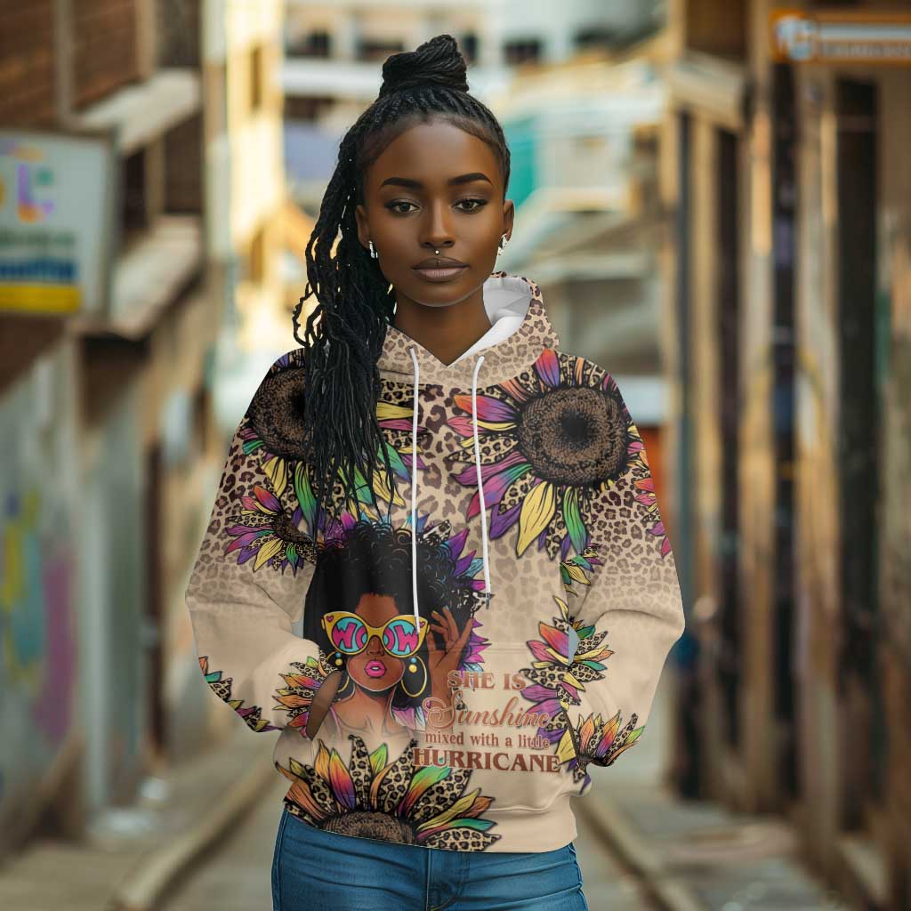 Black Her Story Sunshine Hurricane Hoodie Empowered Black Woman - Wonder Print Shop