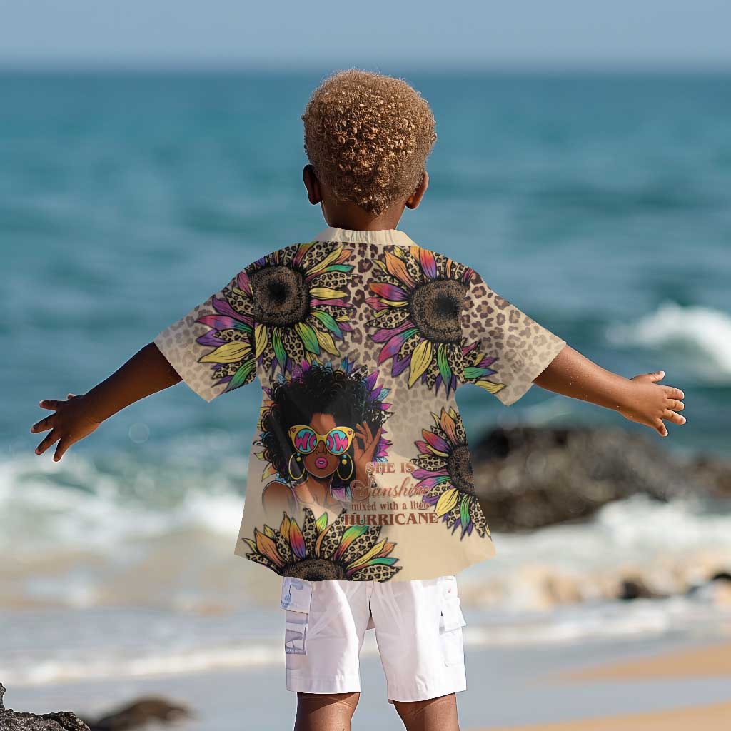 Black Her Story Sunshine Hurricane Kid Hawaiian Shirt Empowered Black Woman - Wonder Print Shop