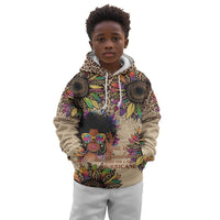 Black Her Story Sunshine Hurricane Kid Hoodie Empowered Black Woman - Wonder Print Shop